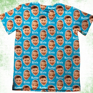 Face T-shirts, Human Face T-shirt, Faces On Shirt, Personalized Kids Photo Gift, Custom Face T-shirts, Personalized Face Shirts,Kids size