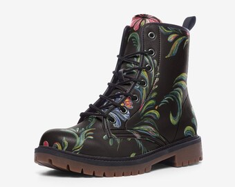 floral hiking boots