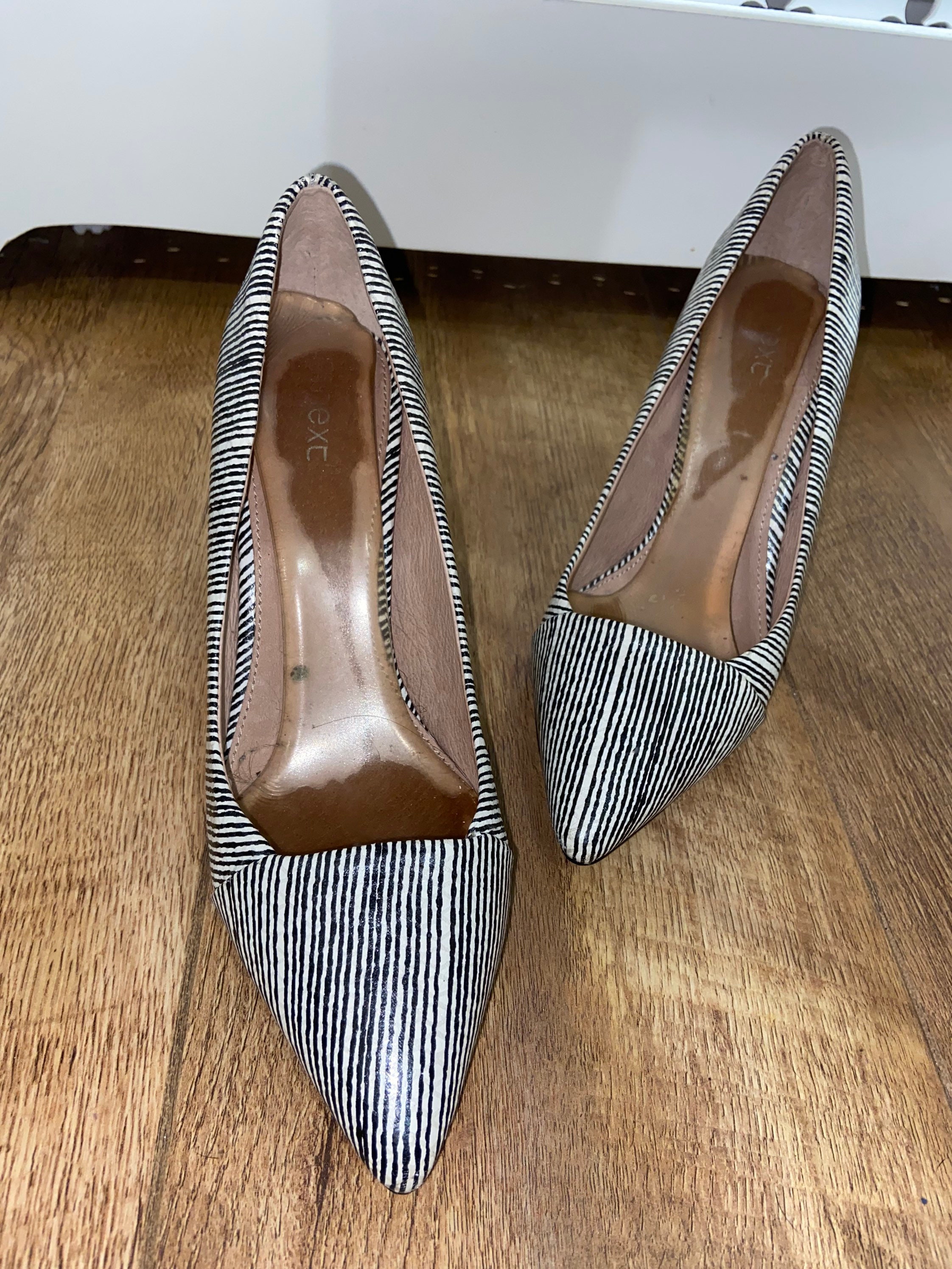 well worn trashed shoes