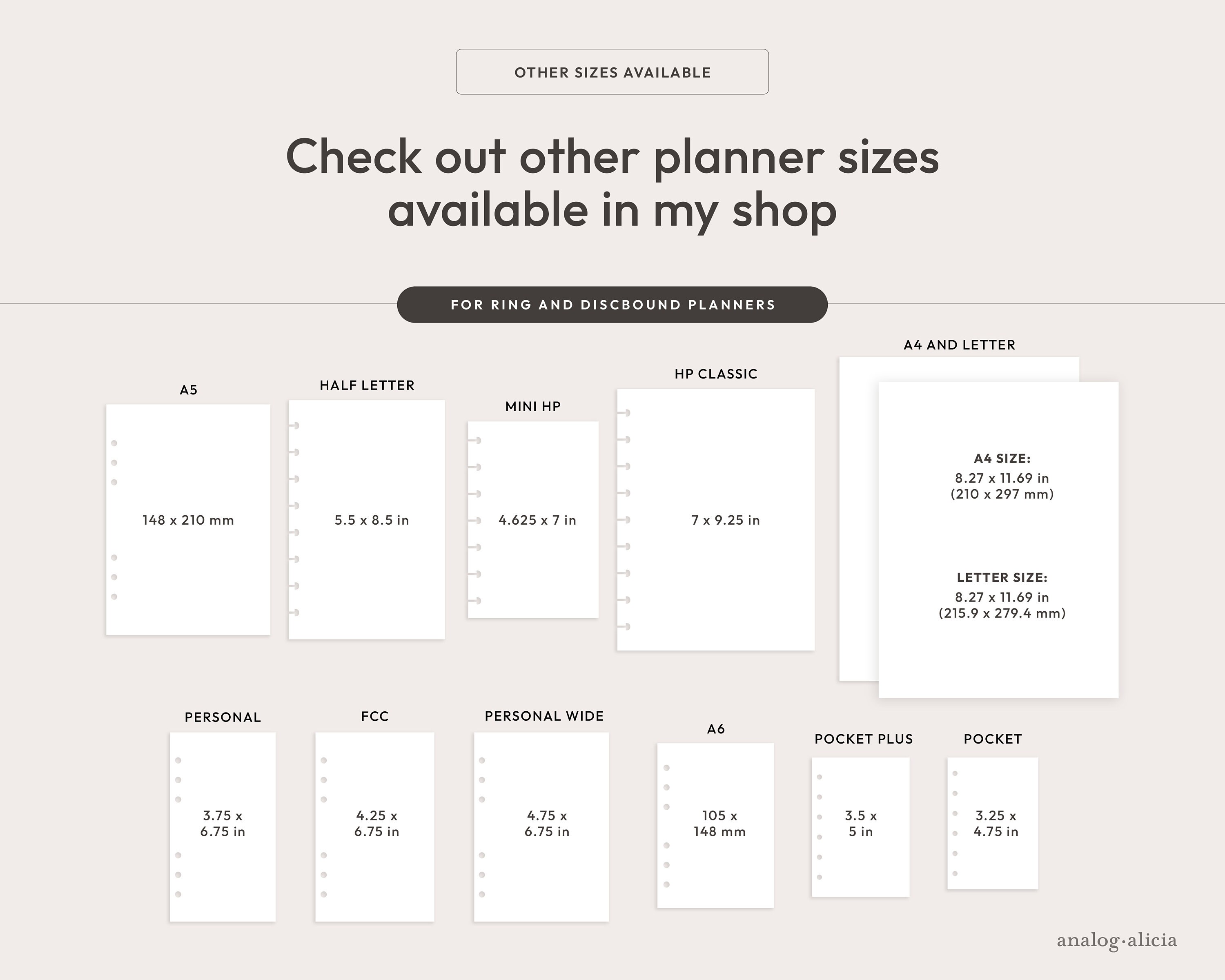Personal Minimalist Week on 1 Page Printable Planner Insert | Weekly ...