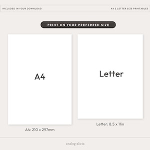 A4/Letter Size 2026 & 2027 Lined Month on 2 Page Printable Planner | Monday and Sunday Start | MO2P Minimalist Layout (Digital Download) image 4