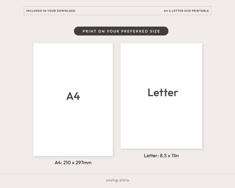 A4 / Letter Size Week on 2 Page Vertical List Style with Habit Tracker Planner Insert | Undated Week At A Glance Routine Printable | WO2P-02 image 4