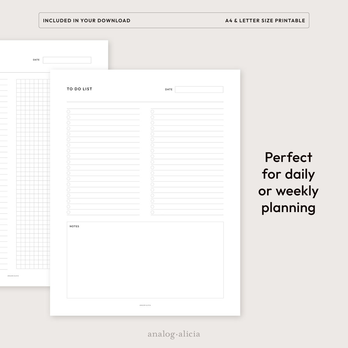 Task Manager Checklist Printable Insert Bundle – Set of 5 | Priority ...