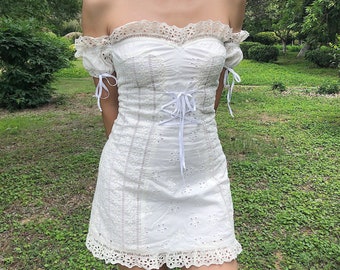 milkmaid corset dress