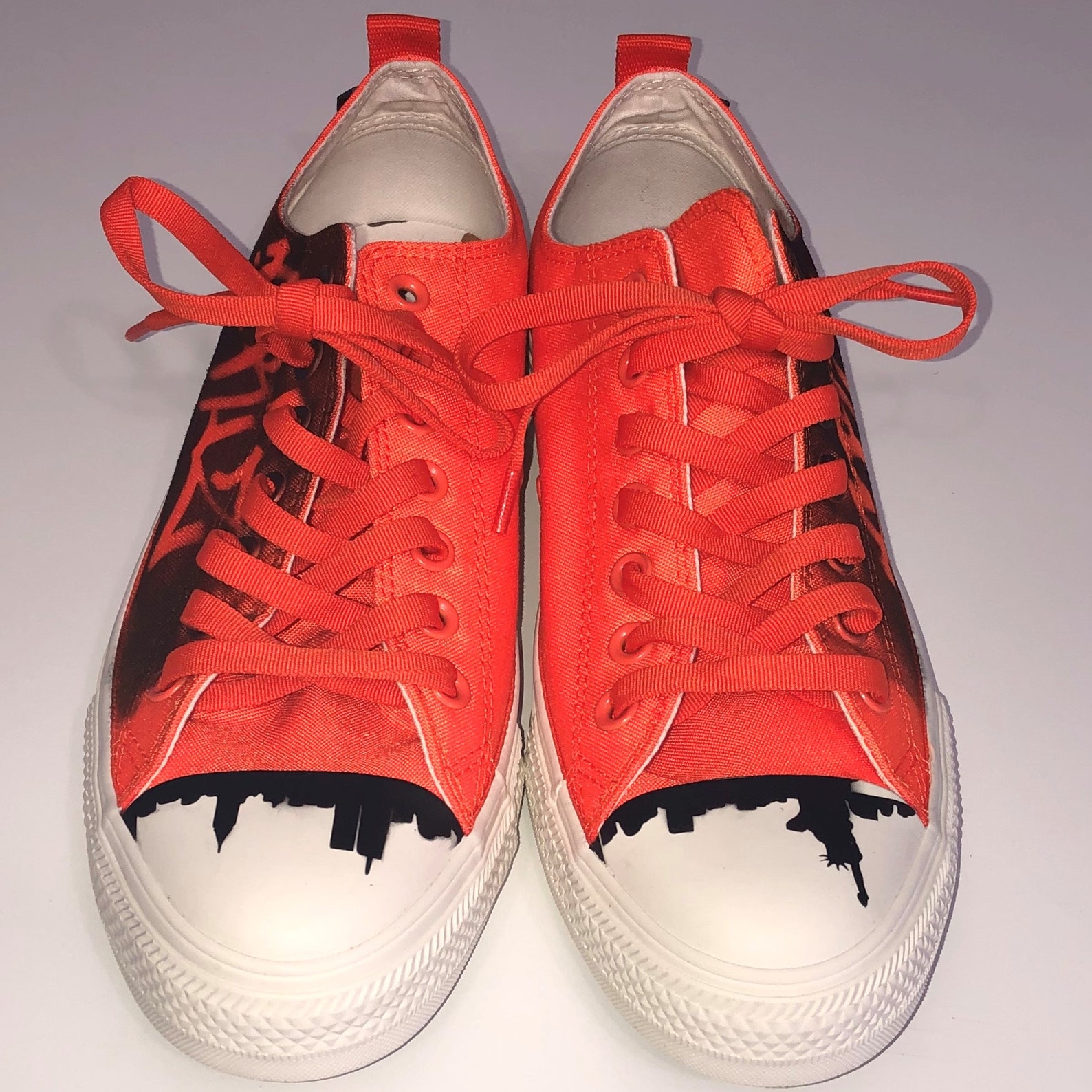 Custom Graffiti & Skyline CONVERSE Chuck Taylors All Star Etsy
