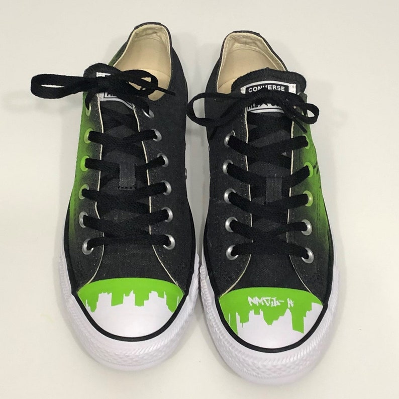 Custom Graffiti & Skyline CONVERSE Chuck Taylors All Star Etsy