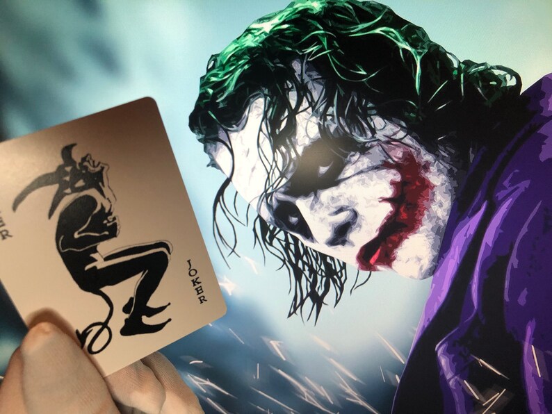 Dark Knight Devil Joker Poker Card Heath Ledger Playing Card Joker Calling Card Joker Cosplay Costume Prop Party Supplies Party Favors Games Lifepharmafze Com