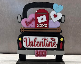 Valentine's Day interchangeable truck, 12 inch large interchangeable, seasonal decor