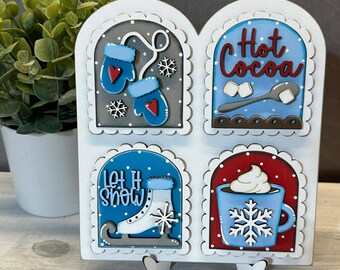 MINI Hot cocoa arch interchangeable sign, frames and inserts sold separately, seasonal decor, home decor, Winter decor