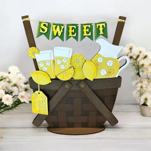 Lemonade interchangeable basket, seasonal, all baskets reversible
