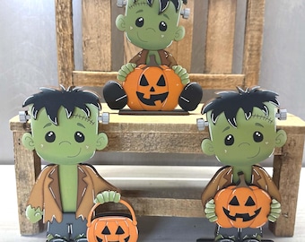 Cute Frankenstein decor, Halloween decor, seasonal decor, bundle or individual available