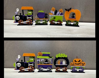 Halloween train, spooky, seasonal decor, bundle or individual available, build your own