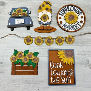 Sunflower Tiered Tray Set, Fall Decor, Everyday Decor - Etsy