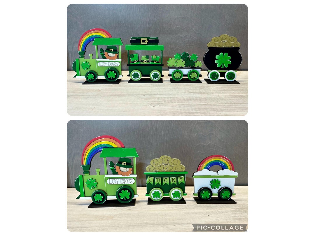 St Patrick's Day Train, Leprechaun, Seasonal Decor, Bundle or ...