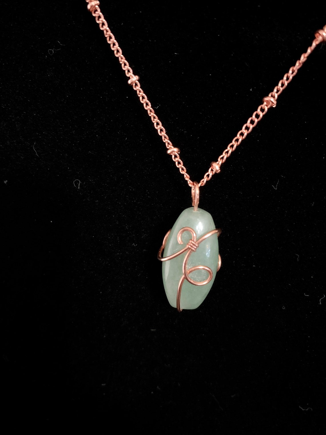 Aventurine Pendant Aventurine Necklace Green Aventurine Etsy