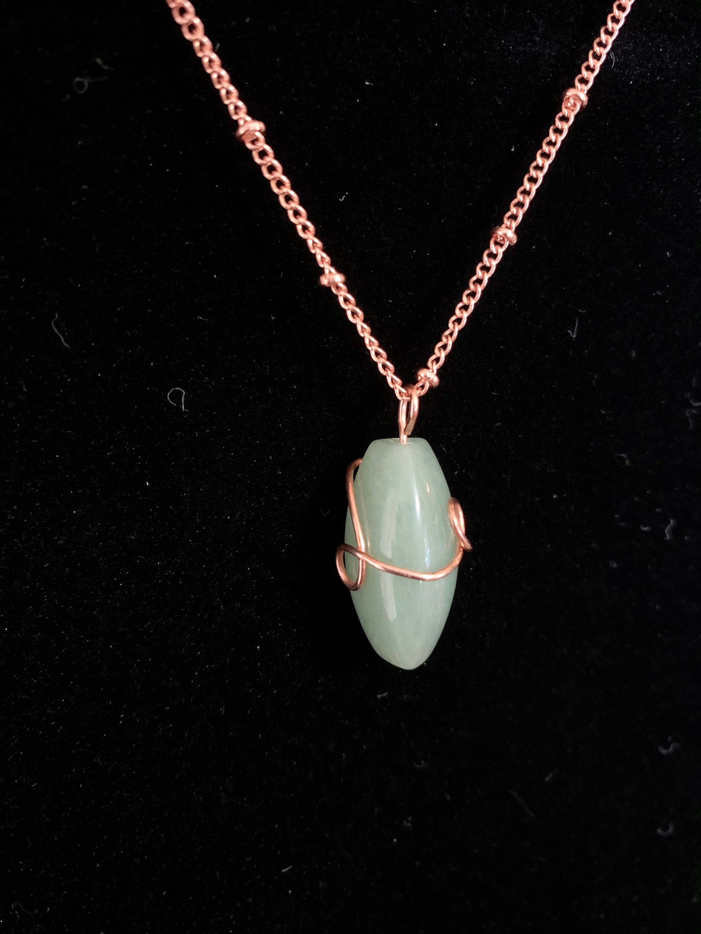 Aventurine Pendant Aventurine Necklace Green Aventurine Etsy