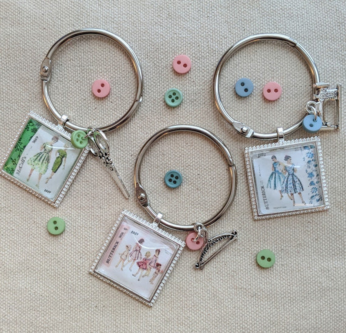 Vintage Sewing Pattern Floss Ring/Vintage Sewing Pattern Etsy