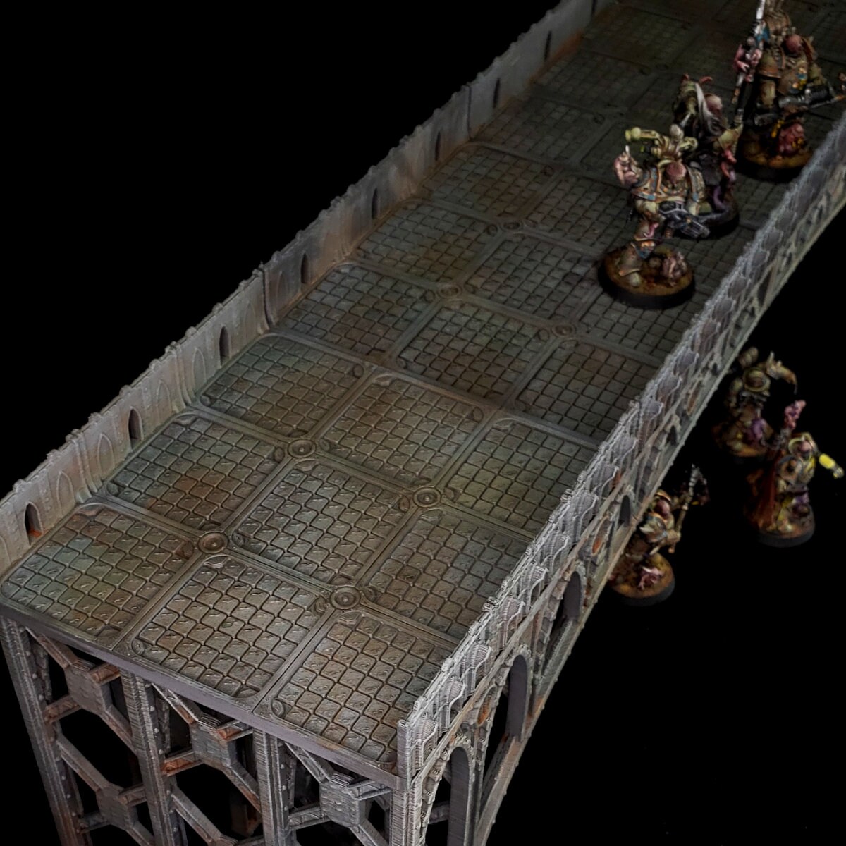 Gothic Citadel Bridge 8 Pcs 28mm Wargaming Tabletop Etsy