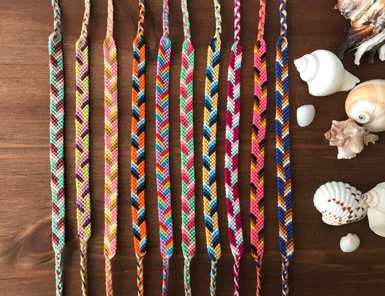 Bracelet Tressé Fil De Coton Bracelet Brésilien fin tissé en fil de coton bracelet | Etsy