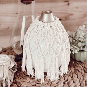 Boho Makramee Diffuser Cover: Vase für ätherische Öle, Boho Wohnkultur