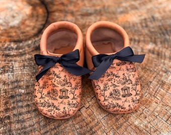 Zapatos de pastor victorianos - Zapatos descalzos para niños, mocasines de cuero para bebés