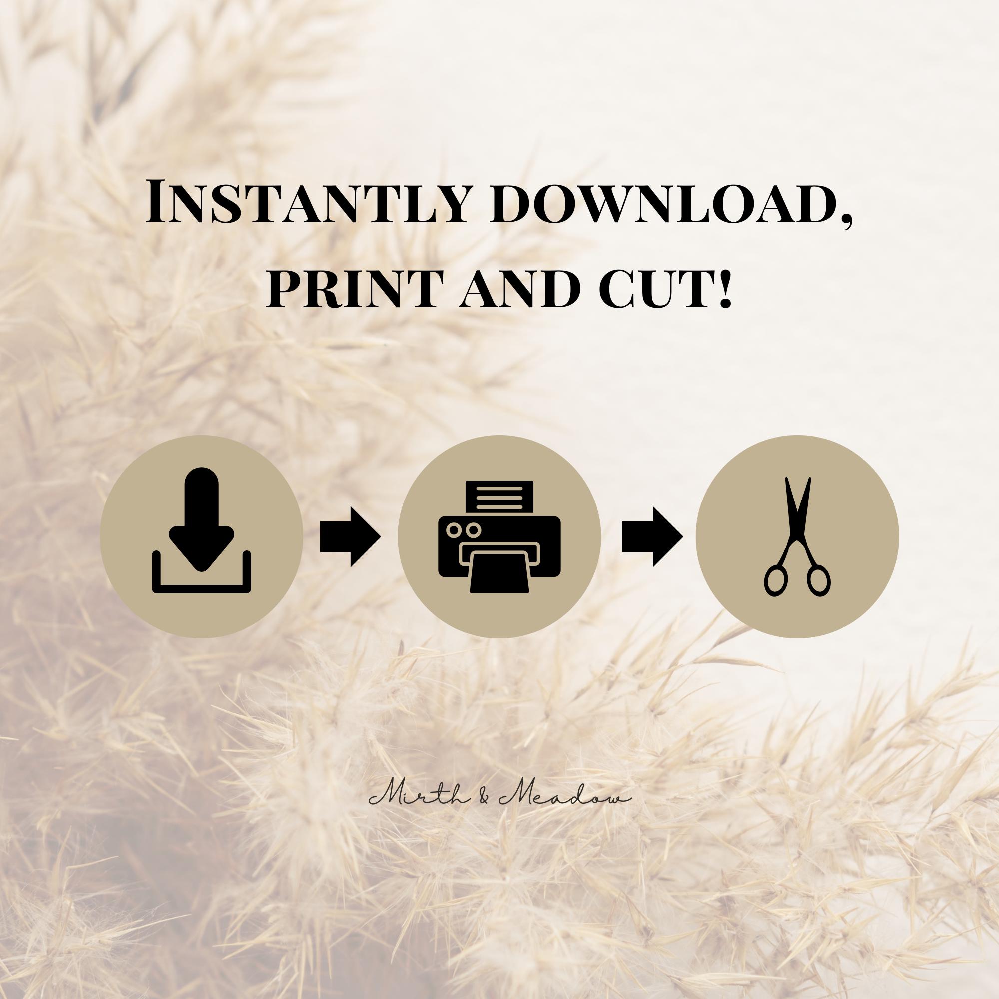 Kids Christmas Story Advent Calendar Cards: Printable Nativity Verse ...