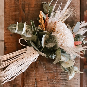 Boho Macrame Bouquet Wrap: Bridal Wedding Decor