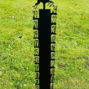 Metal Deer Snow Gauge, Deer Snow Gauge, Metal Snow Ruler