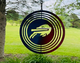 Bills Wind Spinner, Metal Wind Spinner, Metal Art Wind Spinner