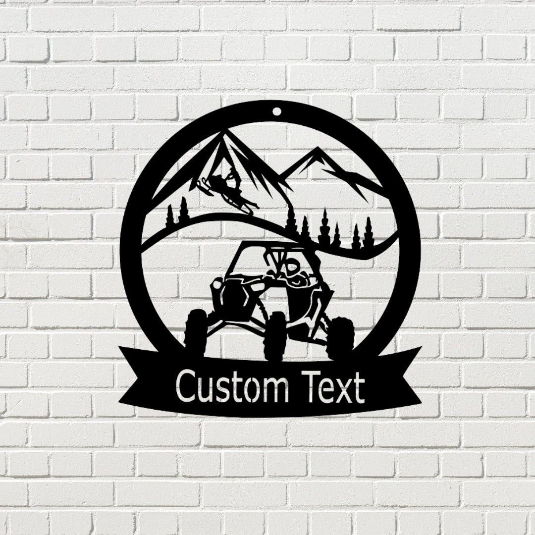 UTV Personalized Sign, RZR Sign, Snowmobile and Mountain Sign - Etsy