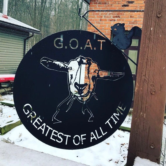 Metal Goat sign G.O.A.T Sign Farm sign Funny Farmhouse Sign Etsy