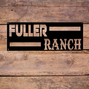 Metal Custom Farm Sign, Personalized Farm Sign, Metal Ranch Sign, Custom Rustic Farm Sign, Farm Decor