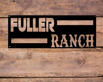 Metal Custom Farm Sign, Personalized Farm Sign, Metal Ranch Sign, Custom Rustic Farm Sign, Farm Decor