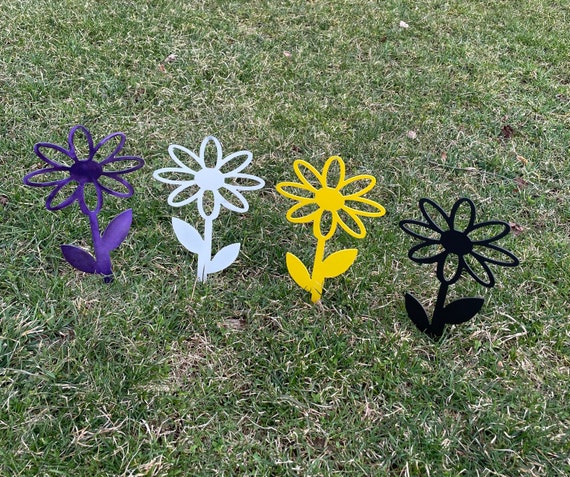 Metal Flower Stake, Metal Garden Flower Stake, Outdoor Gift For Her, Mothers Day Garden Gift