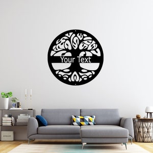 Tree Of Life, Custom Metal Sign, Personalized Tree Of Life Sign