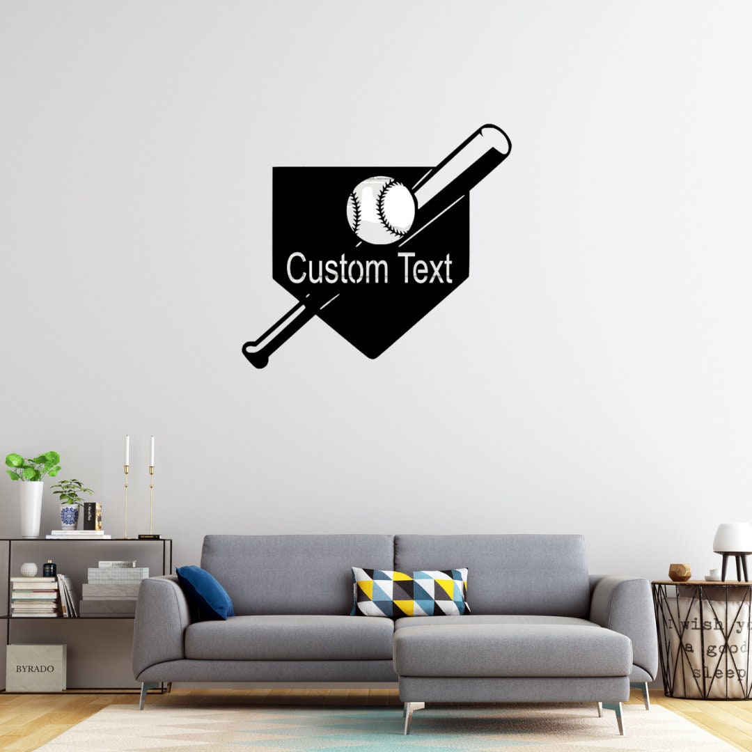 Simple Metal Baseball Sign Baseball Metal Sign, Custom Baseball Sign, Personalized Metal Baseball ...