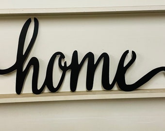 Metal Home Sign, Farmhouse Metal Sign, Home Wall Hanging, Home Sweet Home Sign