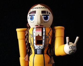 Post Malone Nutcracker, Post Malone Figurine, Post Malone Fan Gifts, Post Malone Unique Fan Art, Rapper Nutcracker, Posty Fan Gifts