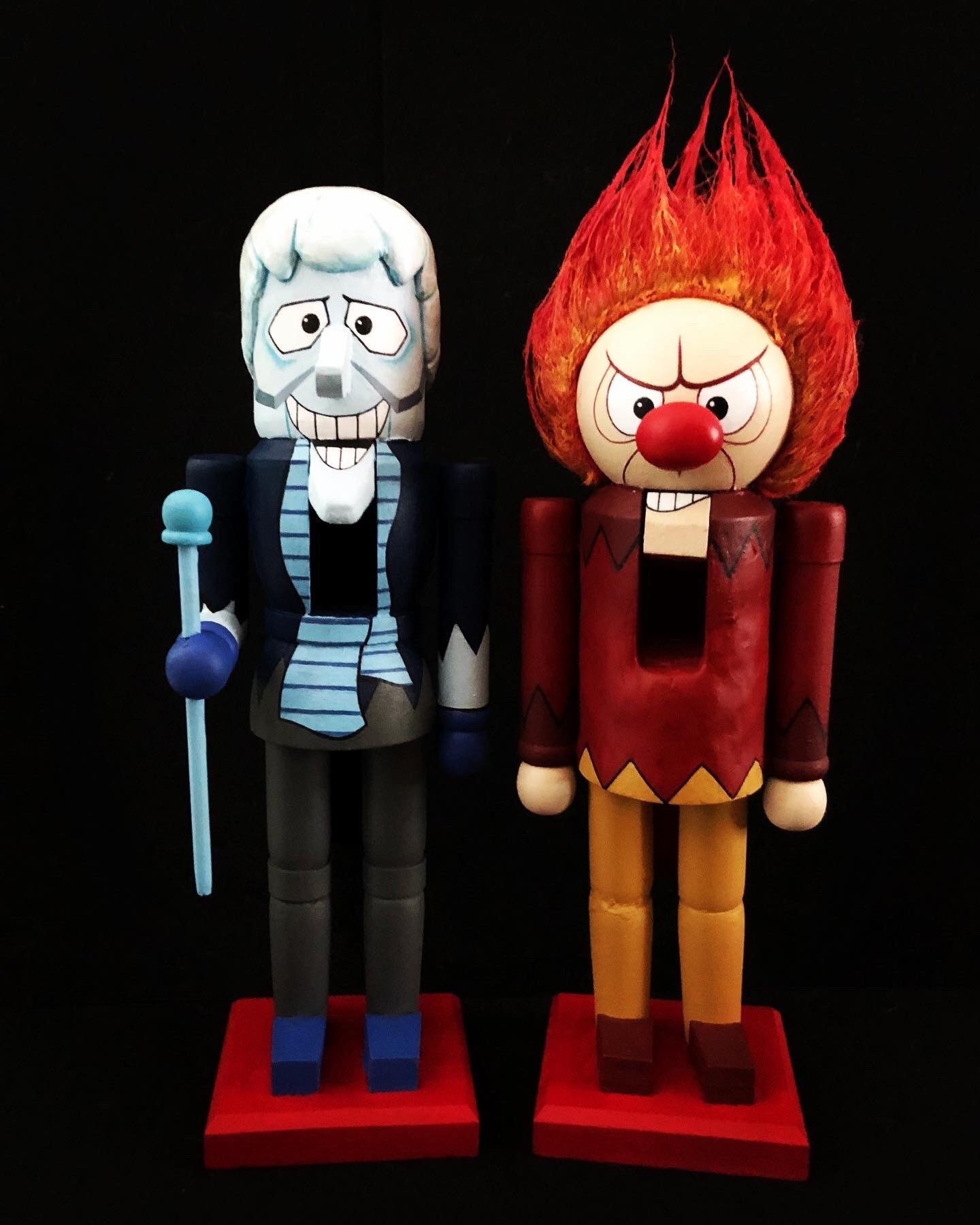 Heat and Snow Brothers Nutcracker Set,christmas Movie Nutcrackers,christmas  Special Gift,classic Christmas Movie Gifts, Miser Brothers Gifts - Etsy