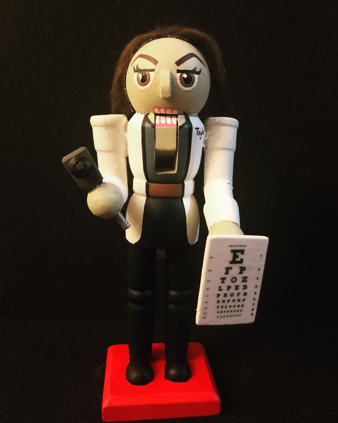 Custom Optometrist Nutcracker, Eye Doctor Optometrist Gift, Optometry Gifts, Optical Job Gifts