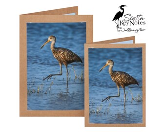 LIMPKIN Handmade Florida Bird Note Card with Photographic Print