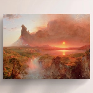 Frederic Edwin Church, Cotopaxi (1862), Vintage Canvas Art Print  J_738