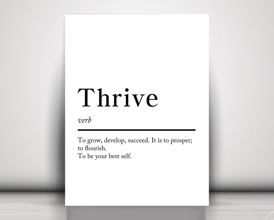 Canvas Wall Art Thrive Definition Print Poster Quote Wall art Gift canvas-wall-art-thrive-definition-print-poster-quote-wall-art-gift