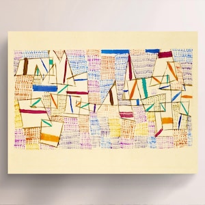 Paul Klee, Cote de Provence (1927), Vintage Canvas Art Print J_605