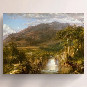 Frederic Edwin Church, Heart of the Andes (1859), Vintage Canvas Art Print  J_847