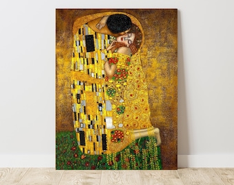 Gustav Klimt,the Kiss,art Prints,vintage Art,canvas Wall Art