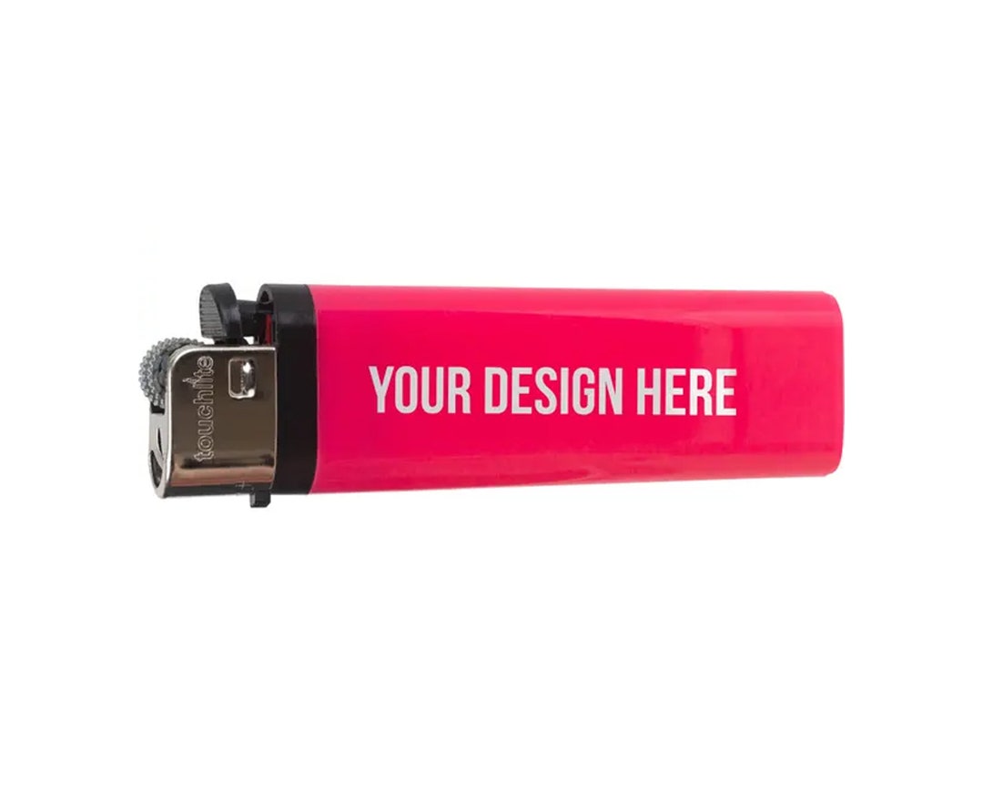 Custom Lighters, Random Color Delivery, Solid Colored Standard Flint