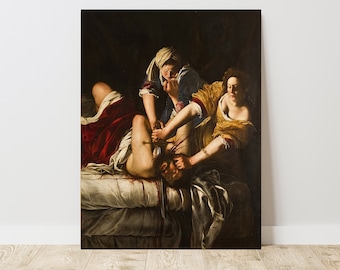 Artemisia Gentileschi, Judith matando a Holofernes (1620), J_533 de impresión de arte de lienzo vintage