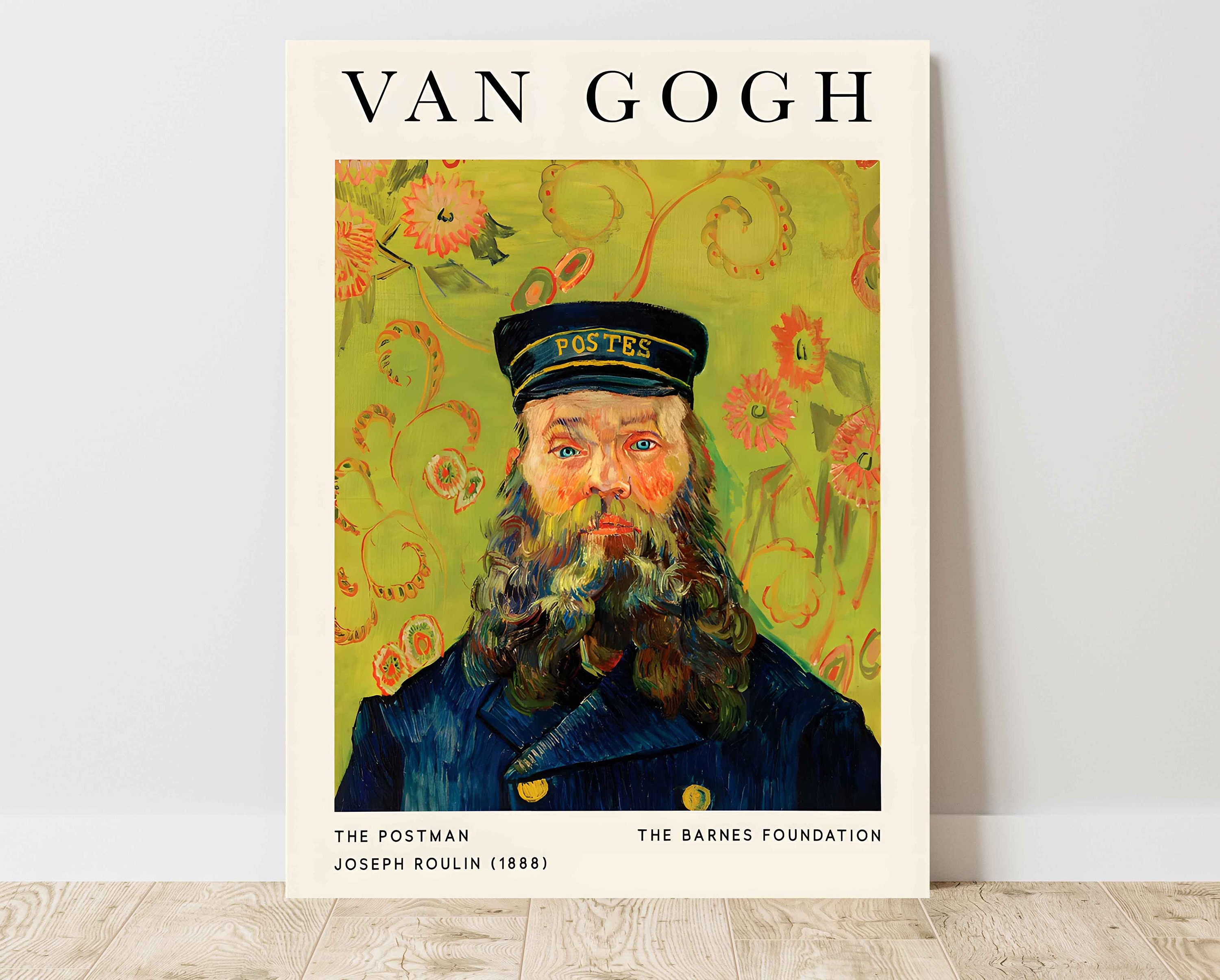 工芸品 Joseph Roulin Van Gogh the Postman Joseph Roulin 1888, Vintage Exhibition Canvas