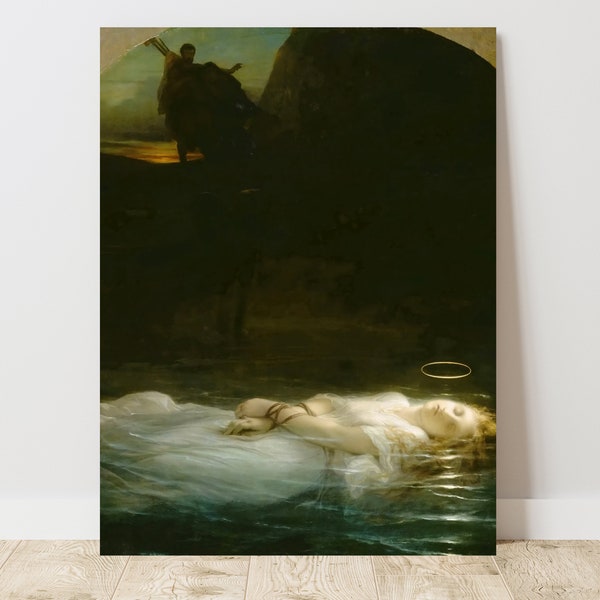 Paul Delaroche, Le Jeune Martyre, The Young Martyr (1855), Vintage Canvas Art Print  J_650